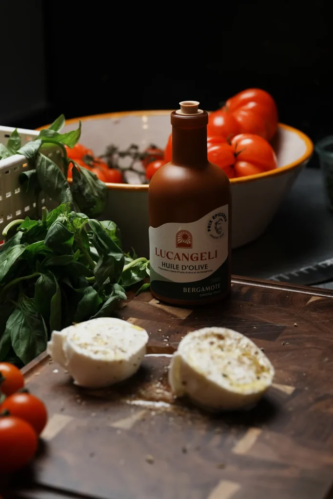 Huile d’olive, basilic et ingrédients italiens, La Maison d’Anna
