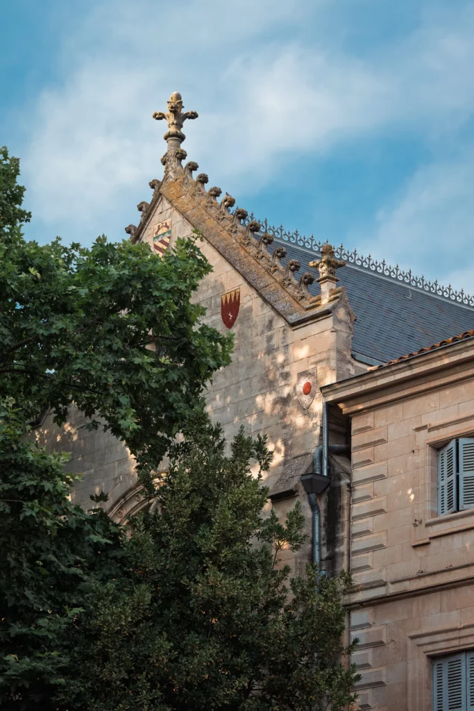 Architecture et végétation dans le cadre de la soirée