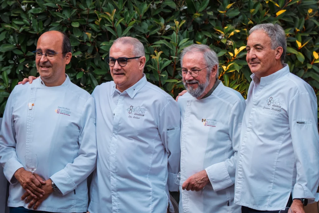 Portrait de groupe dans les jardins