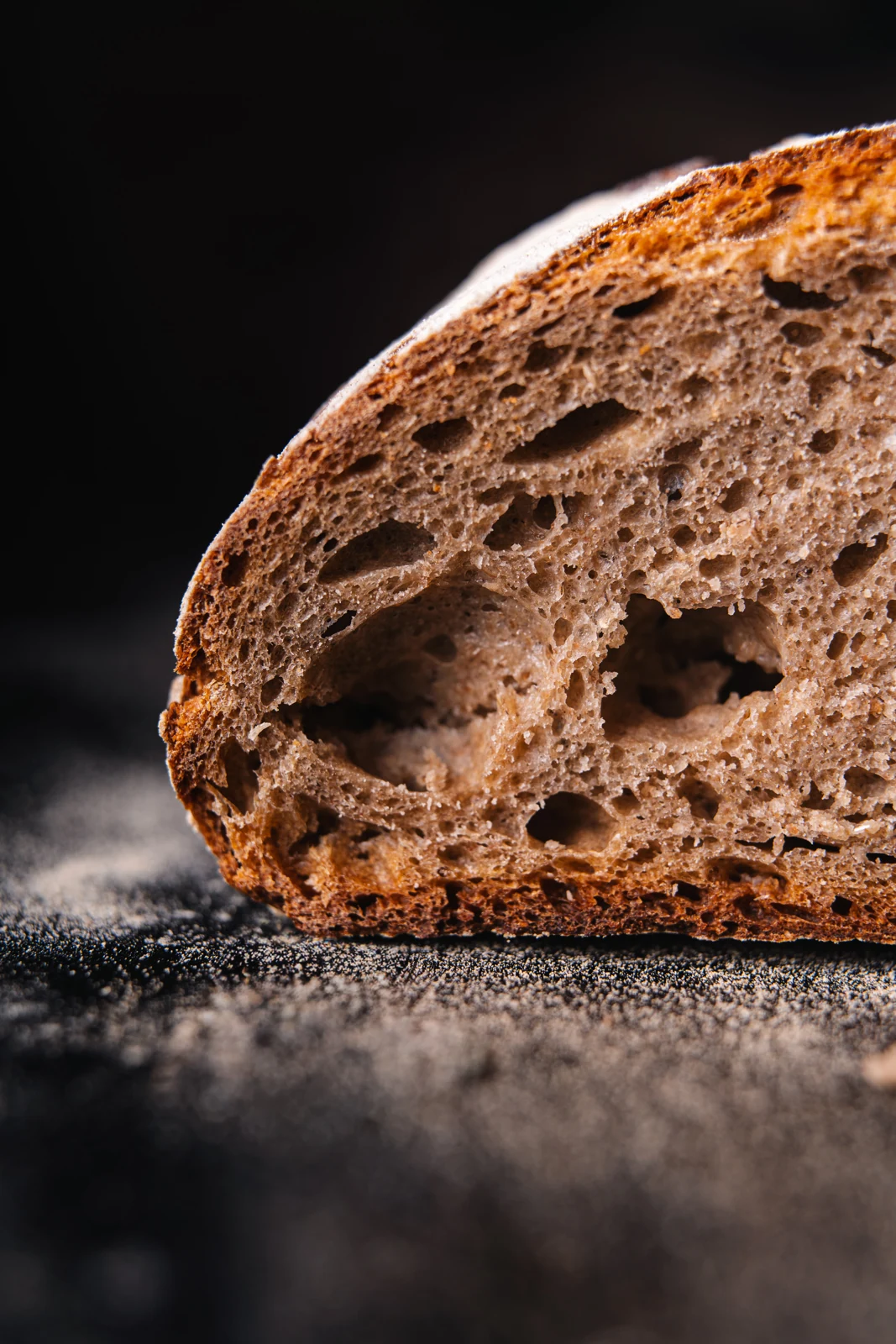 Fetta di pane Claudette con mollica e crosta