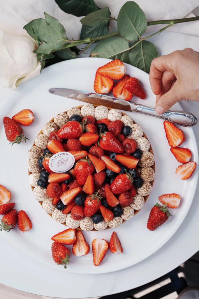 Tarta de frutos rojos en Graine de Vanille