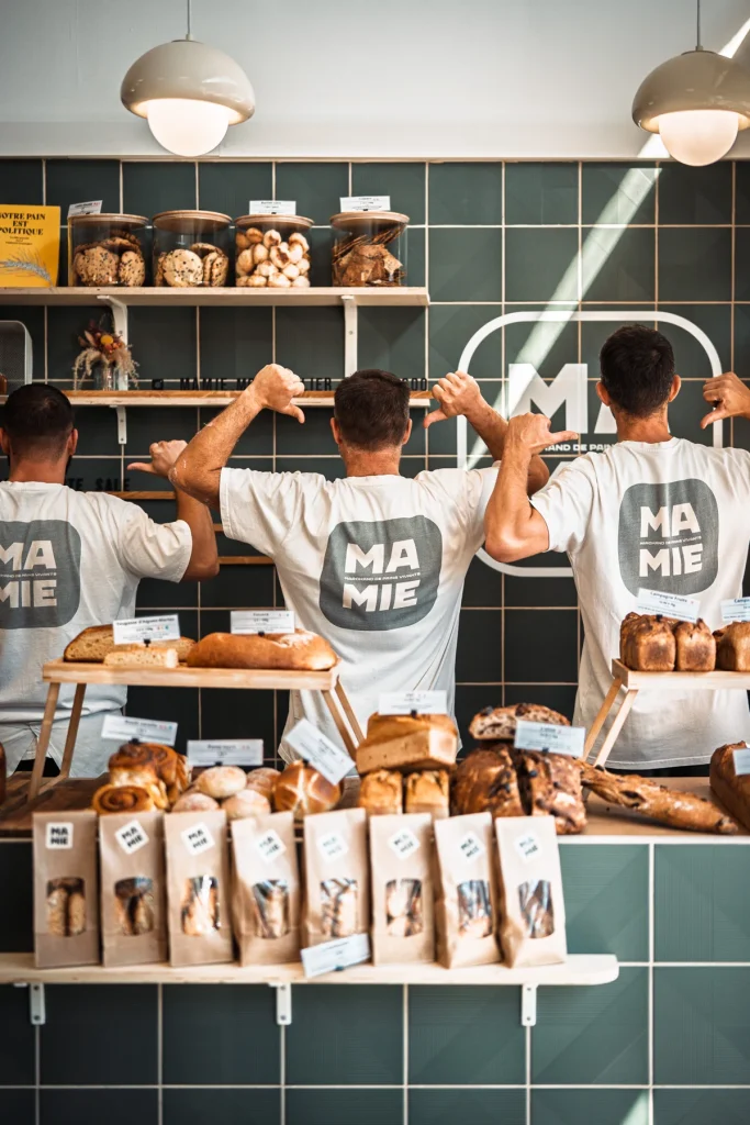 L’équipe Mamie à la boutique
