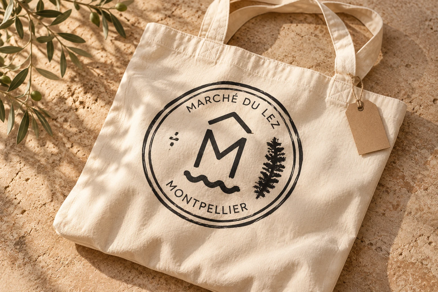 Presentación del logotipo · Marché du Lez