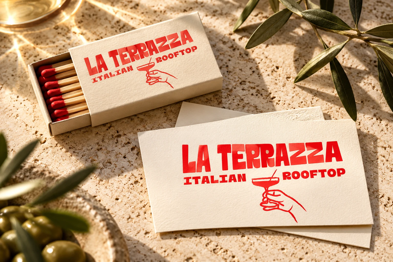 Mise en scène du logo · La Terrazza