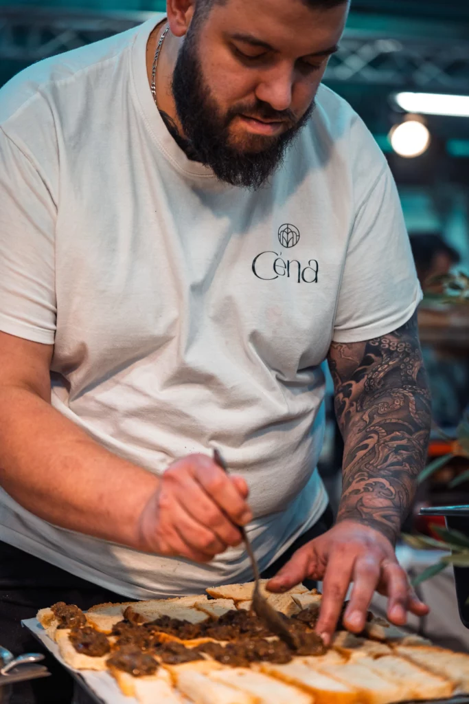 Clément Briand-Seurat au dressage · restaurant Céna