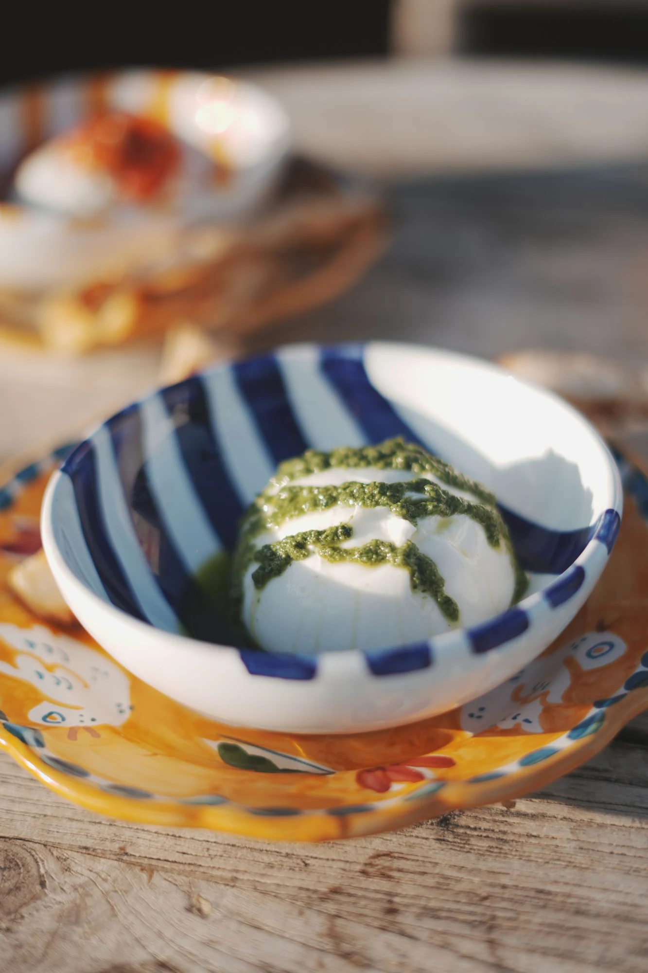 Burrata et pesto — La Terrazza